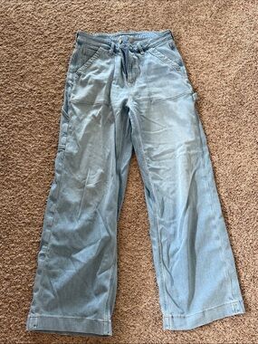 American Eagle Outfitters Light Blue Wide Leg Jeans